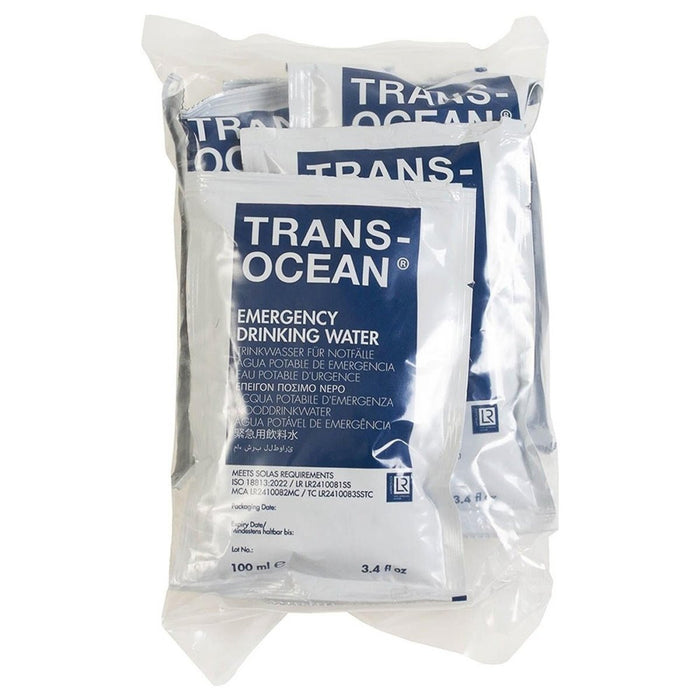 Katadyn Brand Trans - Ocean Emergency Drinking Water Ration Pack (5x100 ml) Canned - GoMilitar