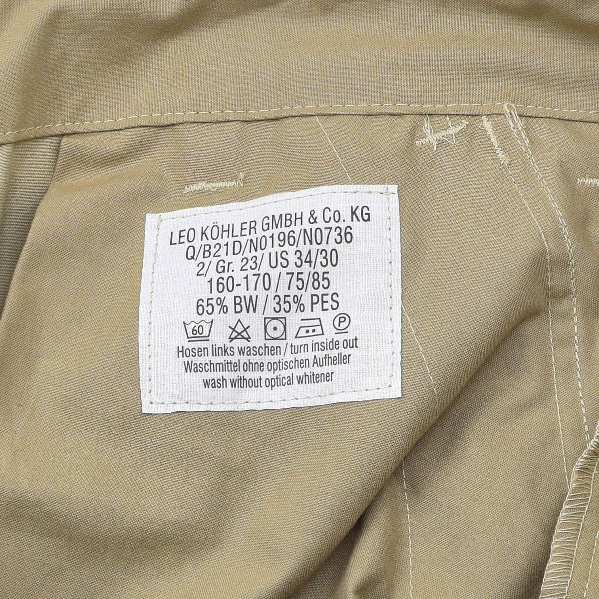 Leo Kohler Commando taktische Feldhose Tropentarn Camouflage Spezialkräfte Hose