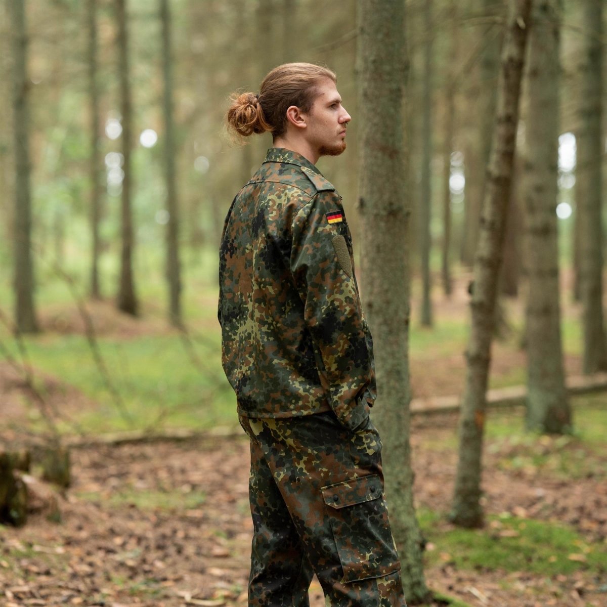 Leo Kohler taktische Militärhemden Flecktarn Camouflage leichte Kampf BW Jacke
