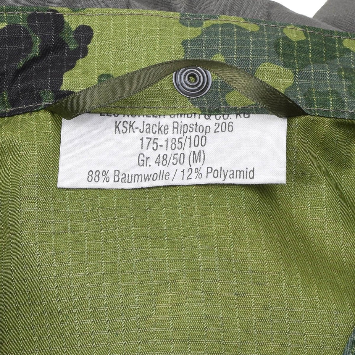 Taktische Smock-Jacke von Leo Kohler aus Ripstop-Gewebe, mit Kapuze und Cordura verstärkten Ellbogen