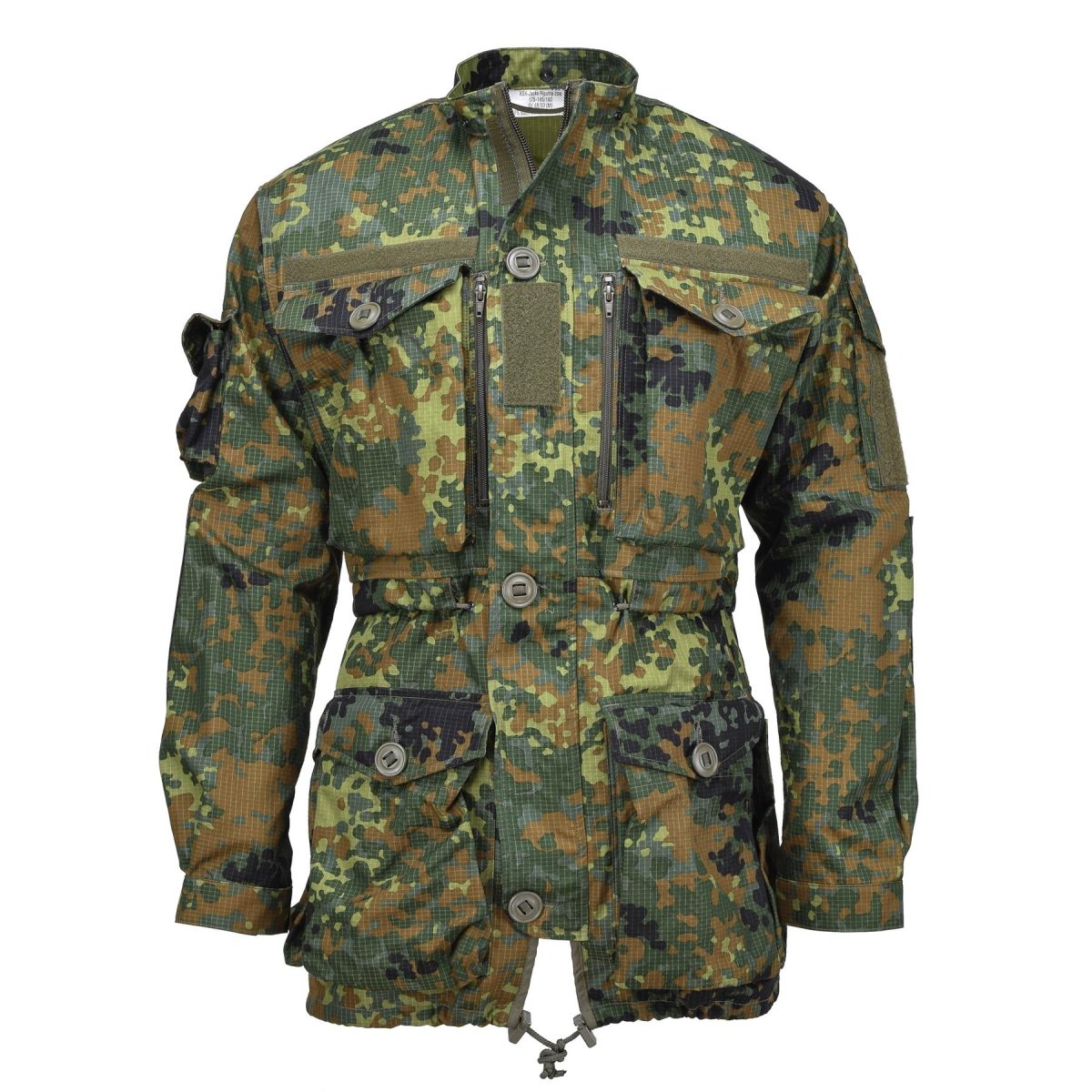 Taktische Smock-Jacke von Leo Kohler aus Ripstop-Gewebe, mit Kapuze und Cordura verstärkten Ellbogen