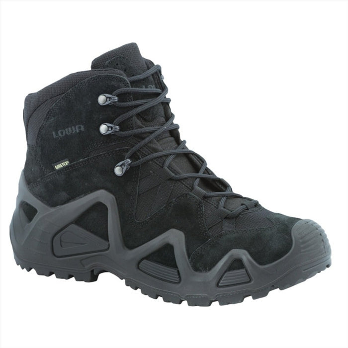 LOWA Zephyr GTX MID TF Taktische Kampfstiefel Wasserdicht Atmungsaktiv Wildleder Schwarz - GoMilitar