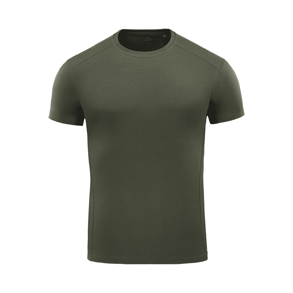 M-Tac 93/7 Sommer-T-Shirt mit bequemer Passform, leichte Stretch-Baumwolle, Armeeoliv
