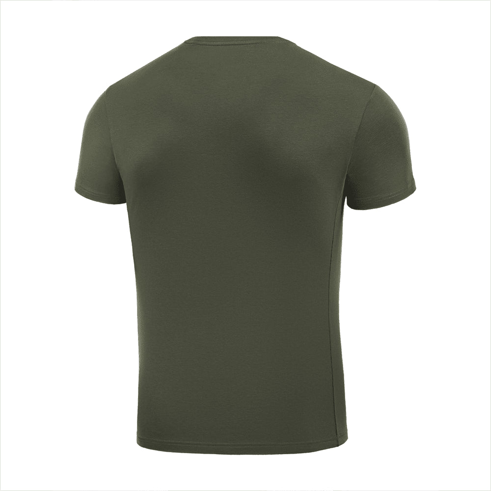M-Tac 93/7 Sommer-T-Shirt mit bequemer Passform, leichte Stretch-Baumwolle, Armeeoliv