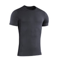 M-TAC 93/7 Sommer-T-Shirt aus leichter Stretch-Baumwolle, kurzärmelig, dunkelgrau