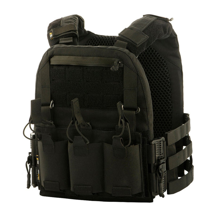 M - TAC Cuirass QRS Tactical Plate Carier Cordura Quick Release System Schwarz - GoMilitar