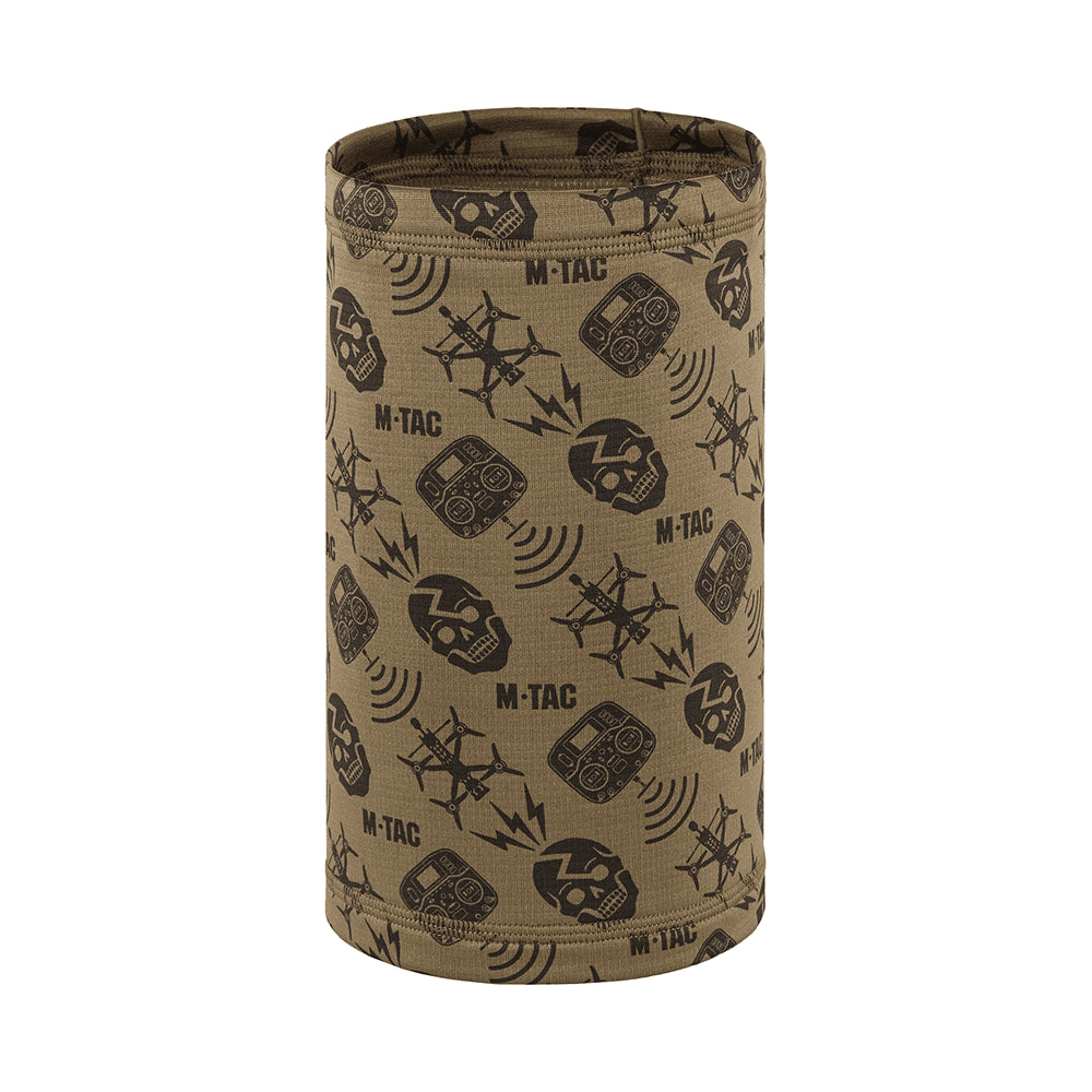 M-TAC Microfleece Neck Gaiter Drone Pattern Taktischer Outdoor-Schal Tan