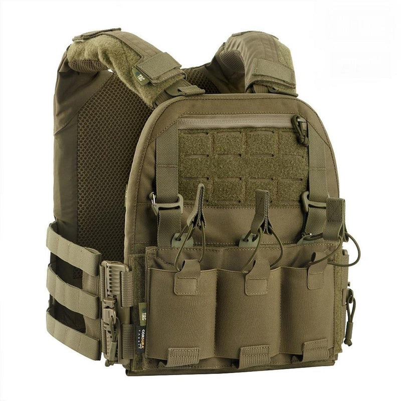 M - TAC Military Plate Carrier Vest tactical quick - release mag pouches Multicamo - GoMilitar