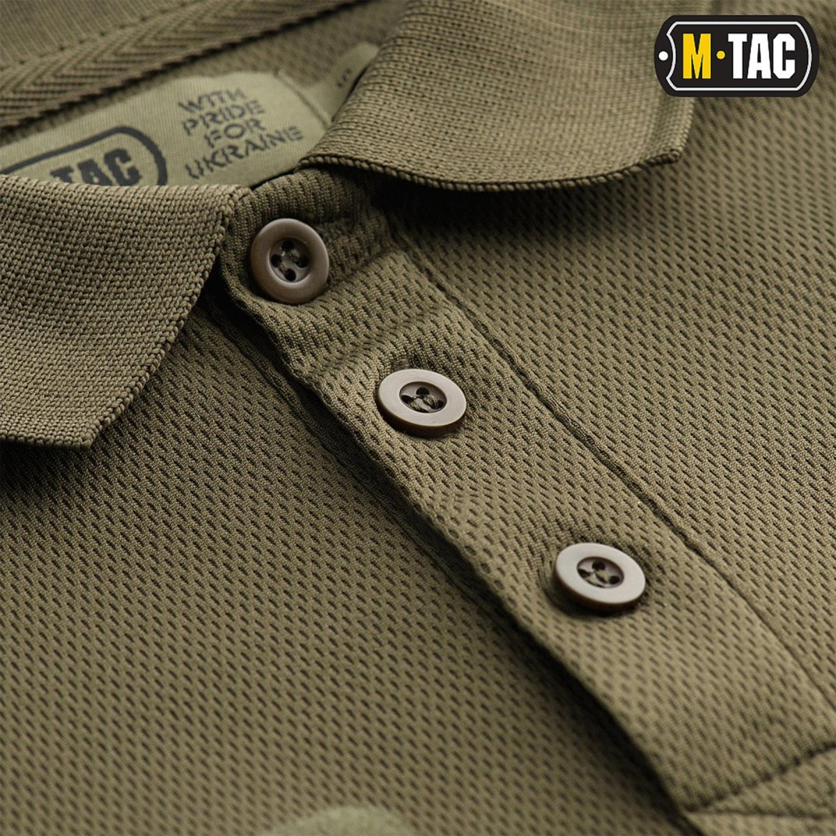 M-TAC Poloshirt im Militärstil, atmungsaktiv, leicht, taktische Unterwäsche, Oliv