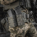 M-TAC Offene Doppelmagazintasche, rutschfest, gummiert, taktisches Cordura, Oliv