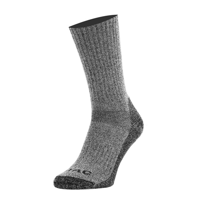 M – TAC Outdoor-Socken, eng anliegende Passform, Coolmax-Gewebe entfernt Feuchtigkeit, Grau – GoMilitar
