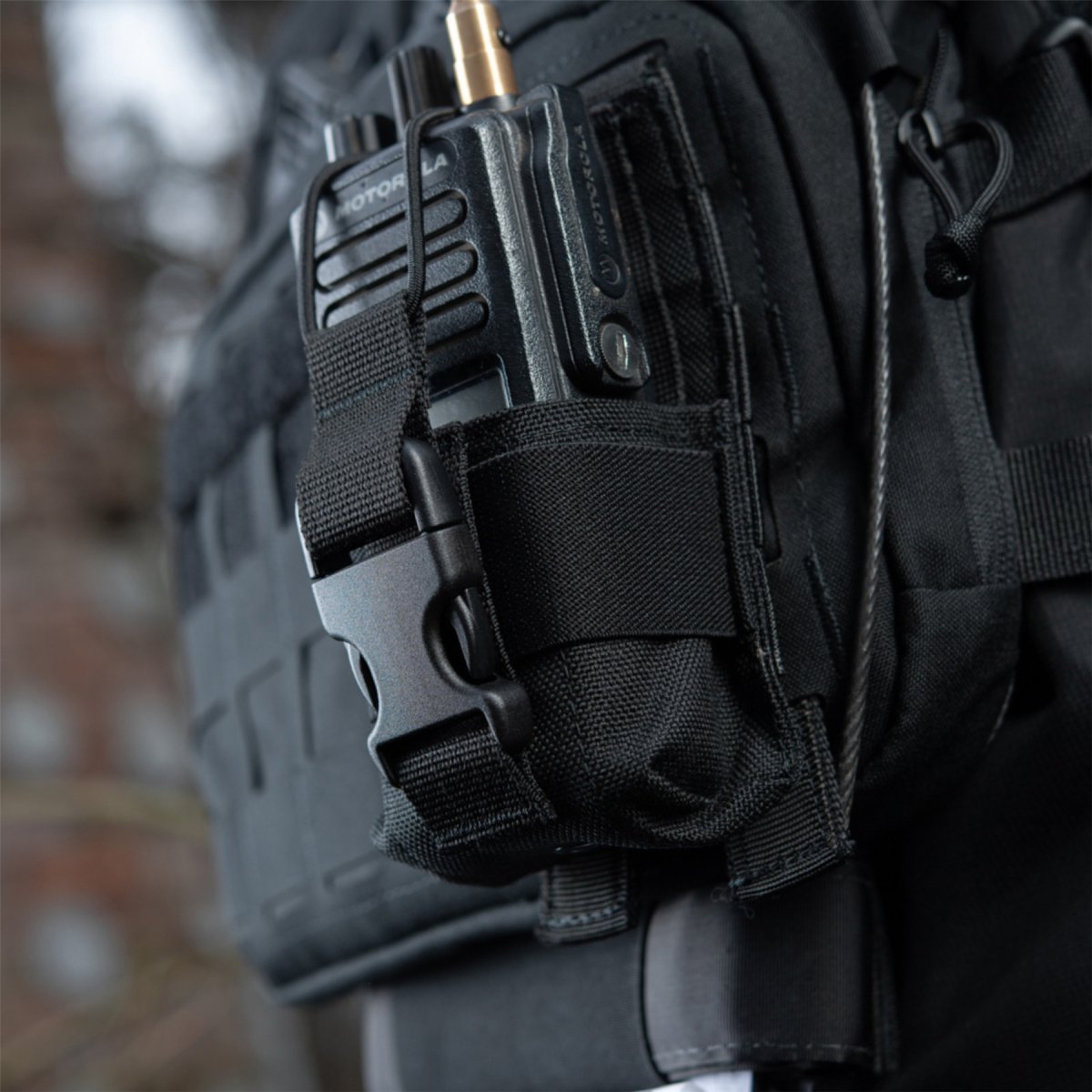 M-TAC Funkgerätetasche MOLLE Strapazierfähiges Cordurda Motorola 4400/4800 Olivschwarz