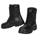 Magnum Centurion 8.0 tactical combat boots in black leather and nylon with side zipper and high-traction sole