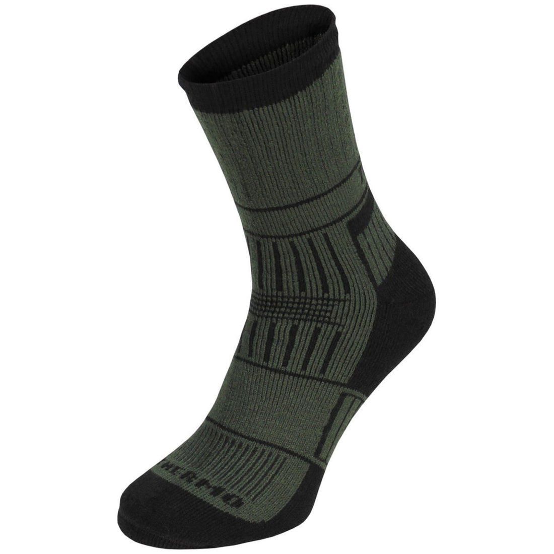 MFH Alaska Thermosocken, trockene Füße, gepolsterte Sohle, integrierte Fußgewölbeunterstützung, Oliv