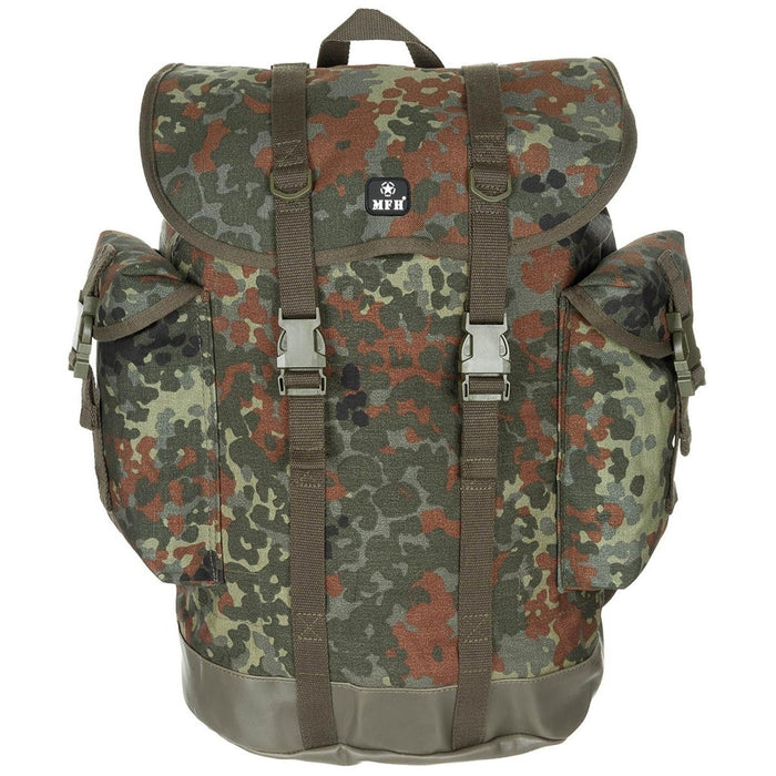 MFH Army Marke BW Mountain Camouflage taktischer Rucksack 30L Rucksack bewaffnet NEU – GoMilitar
