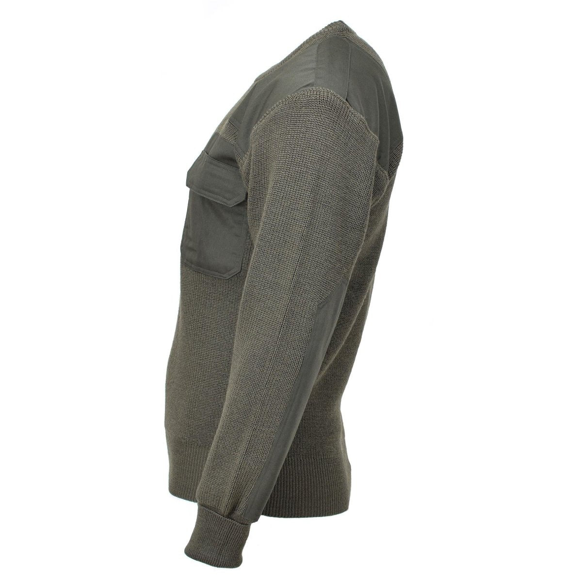 MFH Marke Militärstil Kommando Pullover Stock Stitch Strickpullover oliv NEU