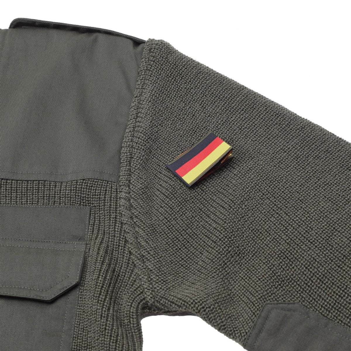 MFH Marke Militärstil Kommando Pullover Stock Stitch Strickpullover oliv NEU