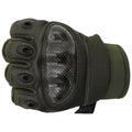 Taktische Handschuhe im Militärstil der Marke MFH Mission Combat in Olivgrün mit Free Fire-Finger