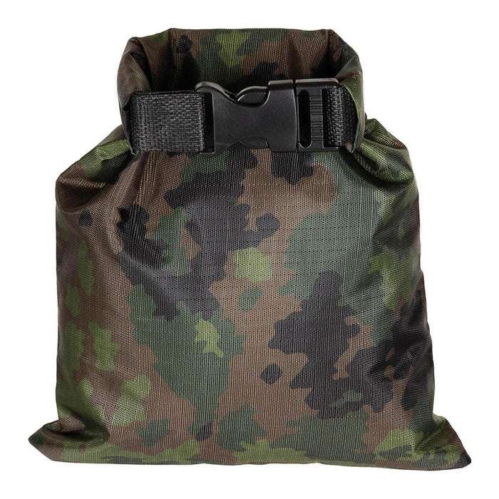MFH Drybag 1L Wasserdichter Ripstop-Packsack Roll Top M05 Finnische Tarnung - GoMilitar