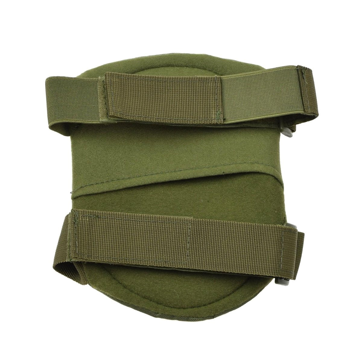 MFH Knieschoner im Militärstil mit Klettverschluss, olivfarbene Kunststoffschale