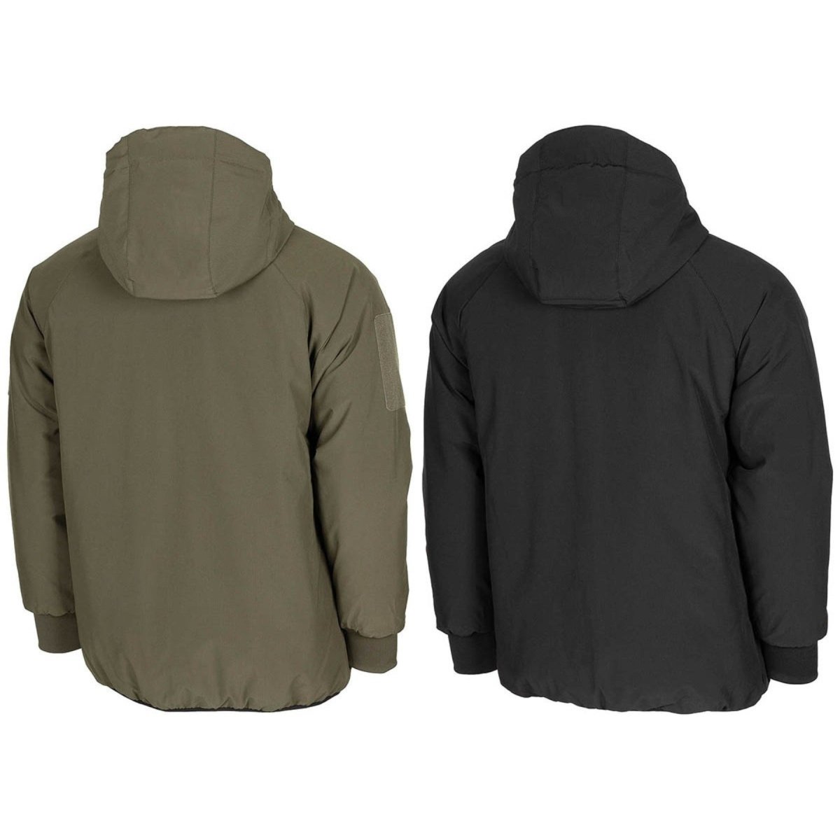 MFH Wende-Thermojacke, wasserabweisend, isoliert, OD, Grün, Schwarz
