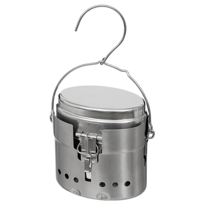 MFH Trangia Kochgeschirr der schwedischen Armee Repro M40 Edelstahl 1,5 l Campingbrenner – GoMilitar