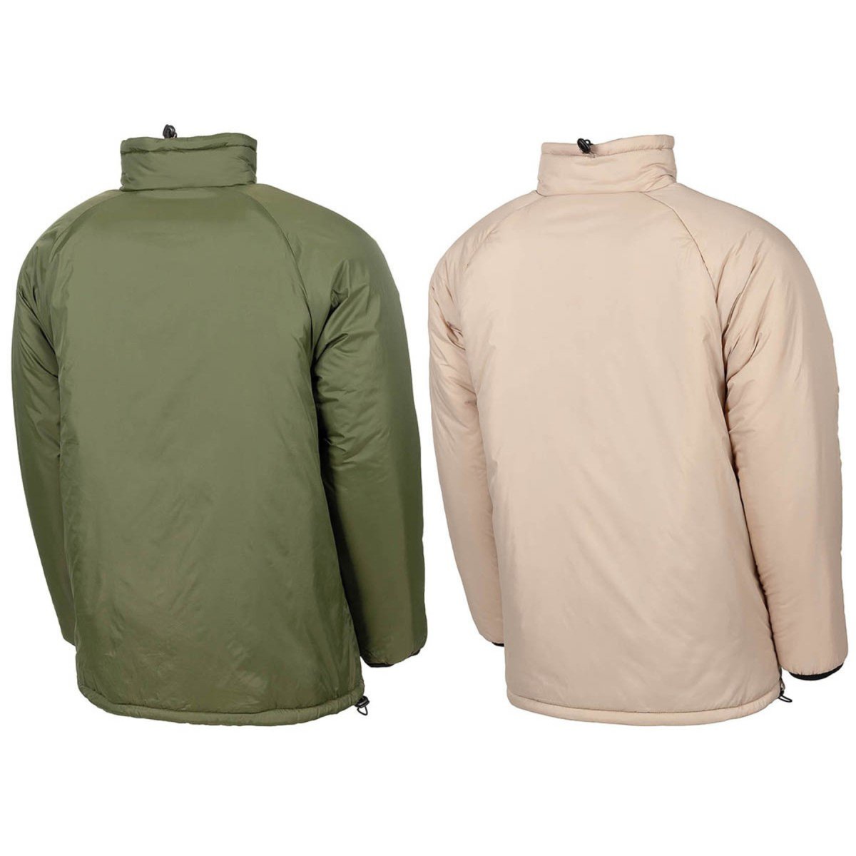 MFH Thermojacke, isoliert, wendbar, elastische Ärmelenden, Oliv-Khaki