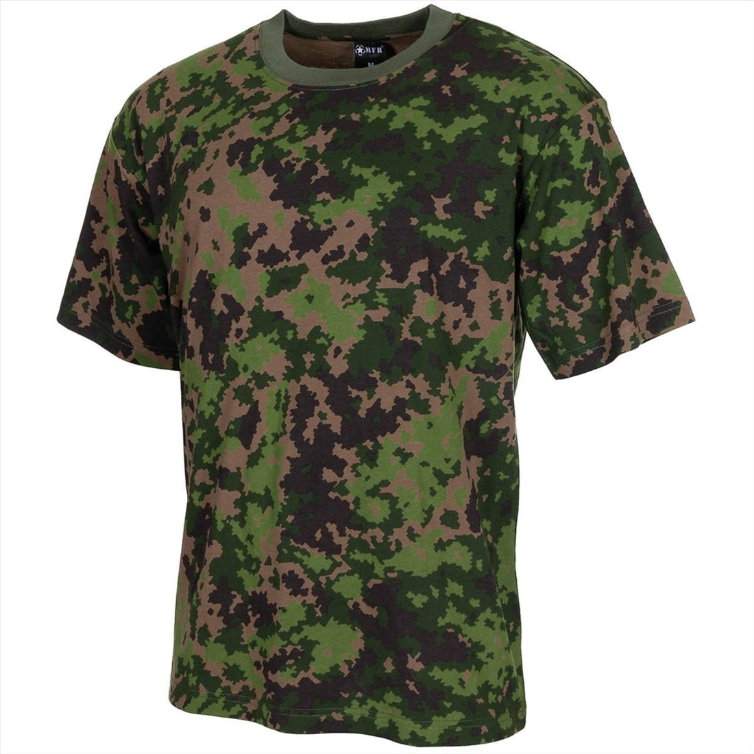 MFH US-Militär-T-Shirt mit Rundhalsausschnitt und kurzen Ärmeln, finnisches M05-Camouflage