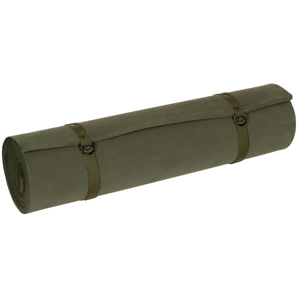 MFH US Sleeping Pad Lightweight EVA Foam Roll Mat Adjustable Straps Olive - GoMilitar