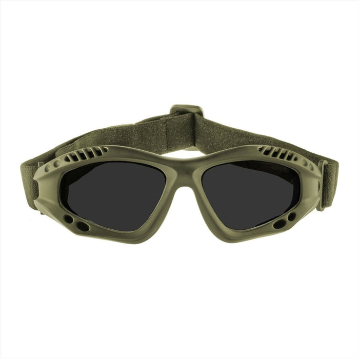 MIL-TEC AIR PRO COMMANDO Taktische Schutzbrille, Rauchglas, kratzfest, beschlagfrei – GoMilitar