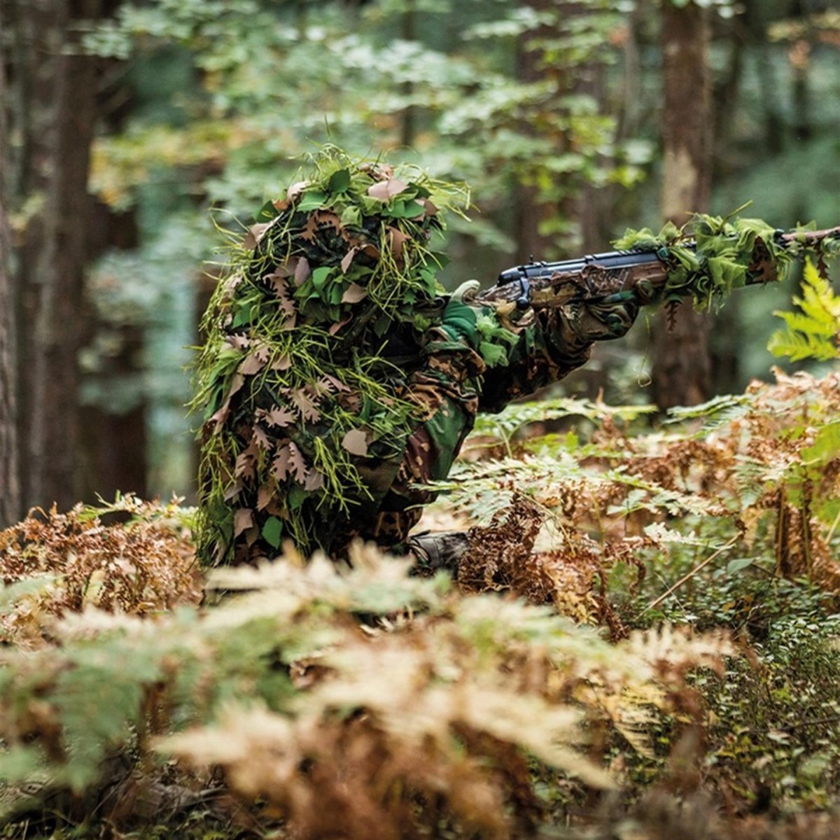 MIL-TEC Allzweck-Tarnrucksack, leicht, Ghillie 315, Blattelemente