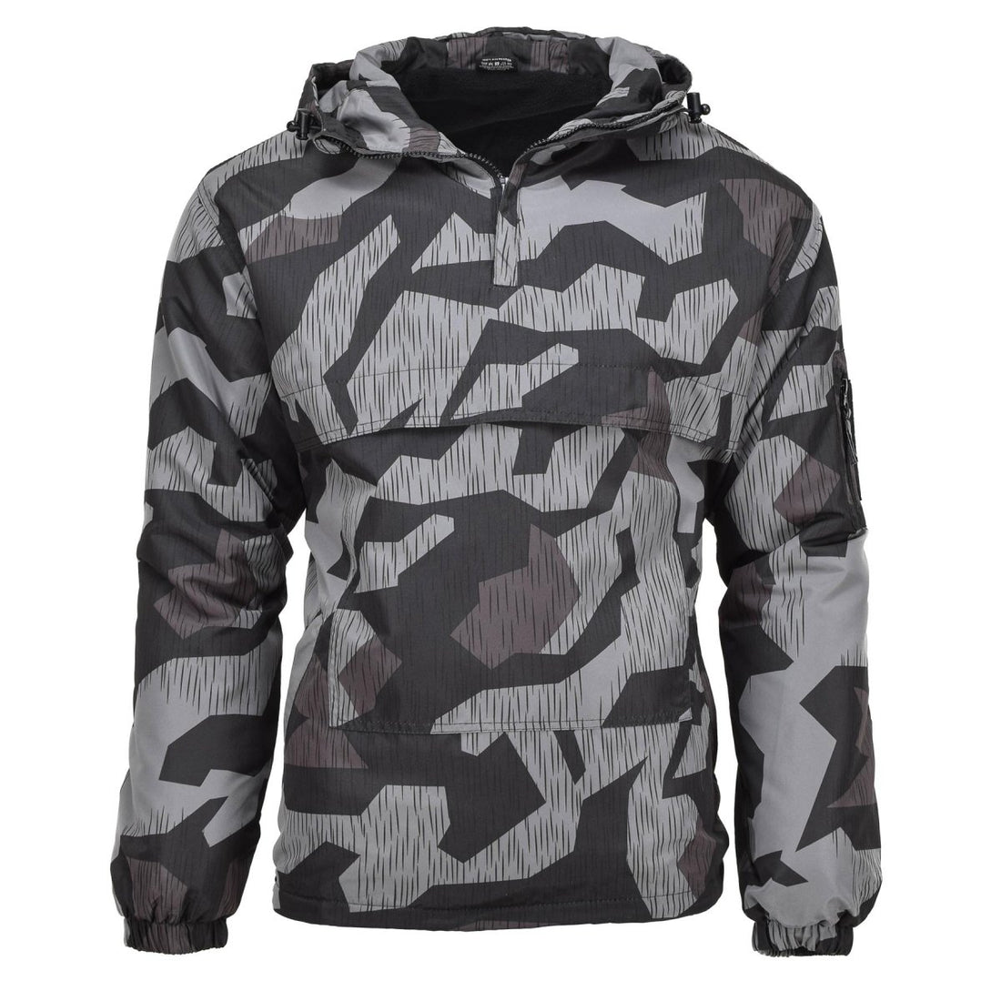 MIL-TEC Anorak Jacke Splitter Nachttarnung Winddicht Kapuze Warm Sportbekleidung