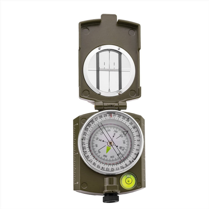MIL-TEC Armee-Kompass, Sucher aus Metallguss, inklusive Etui, Navigations-Olive – GoMilitar