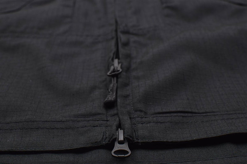 Schwarze Chimera-Jacke im Army-Stil der Marke Mil-Tec aus Ripstop mit schmaler Passform, Militärhemden