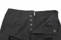Schwarze, vorgewaschene Bermuda-Shorts aus Moleskin der Marke Mil-Tec im Stil der Bundeswehr