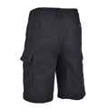 Schwarze, vorgewaschene Bermuda-Shorts aus Moleskin der Marke Mil-Tec im Stil der Bundeswehr