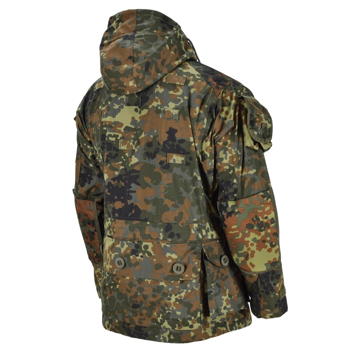 Mil-Tec Brand Jacke RipStop Smock Bundeswehr Flecktarn Camo Parka Herrenbekleidung