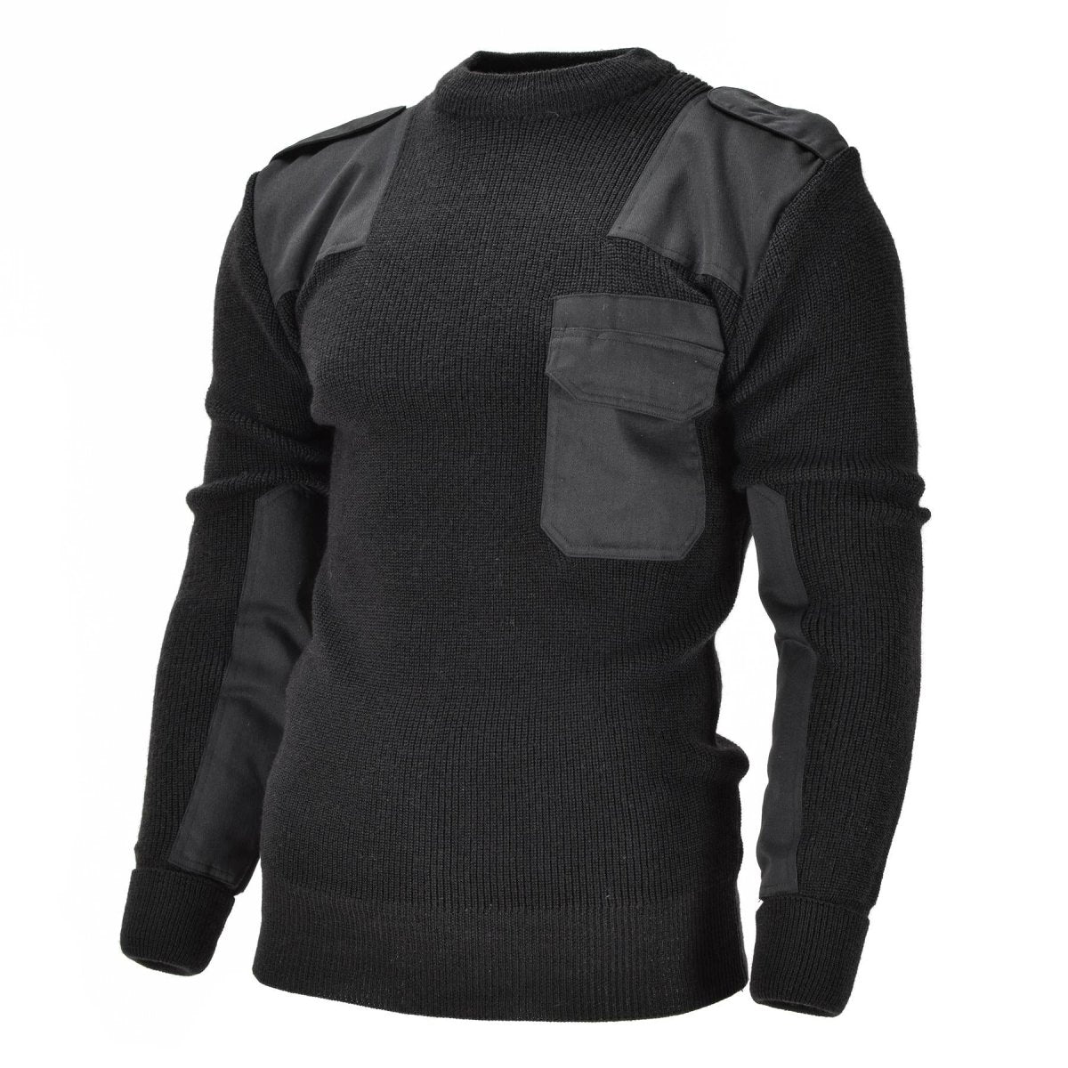 Mil-Tec Marke Herren Pullover Deutscher Pullover Kommando Pullover Schwarzer Pullover Wolle