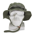 Olivgrüner Boonie-Hut im Militärstil der Marke Mil-Tec aus Ripstop, leichte Campingmütze