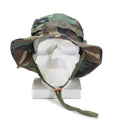 Leichte Boonie-Mütze im Militärstil der Marke Mil-Tec im Woodland-Stil aus Ripstop-Armeewolle