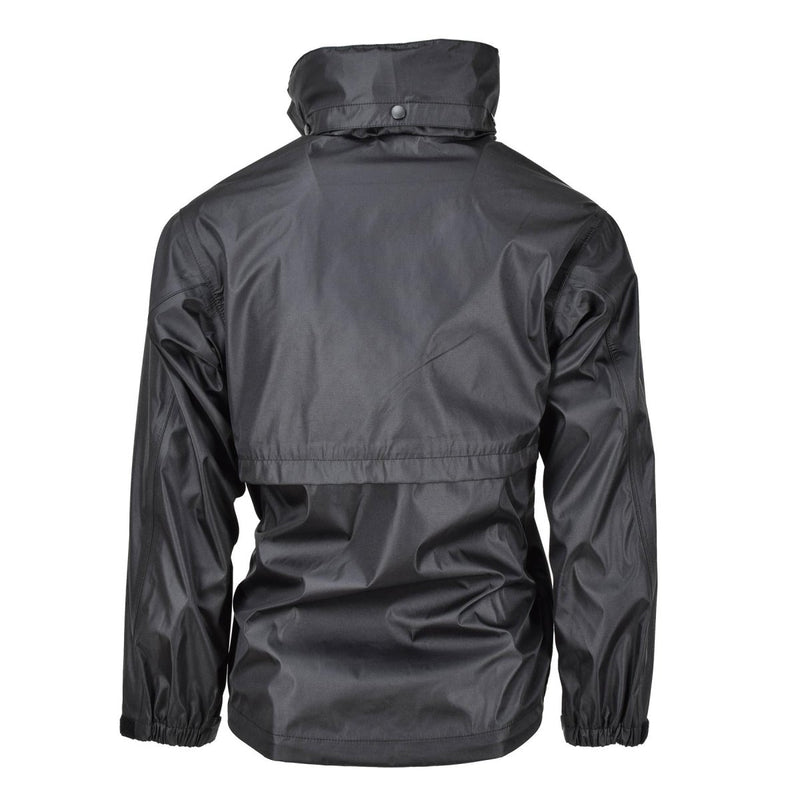 Mil-Tec Brand Regenjacke Schwarz wasserdicht Herren Regenbekleidung wasserabweisend Herren