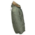 MIL-TEC Marke US Militärstil Fliegerparka N3B Kunstpelzkapuze oliv NEU