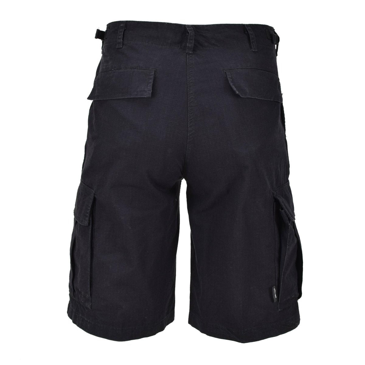Schwarze, vorgewaschene, leichte Bermudashorts der Marke Mil-Tec im US-Militärstil