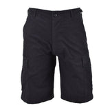 Schwarze, vorgewaschene, leichte Bermudashorts der Marke Mil-Tec im US-Militärstil