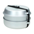 MIL-TEC Campingkocher-Set Outdoor Kochgeschirr Set Spiritusbrenner Aluminium Topf Pfanne