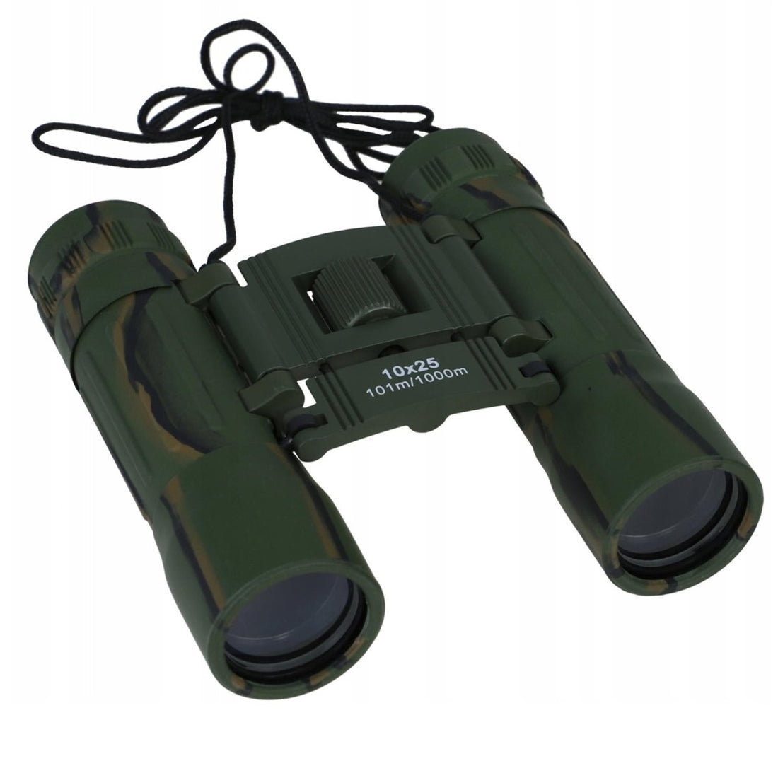 Mil-tec zusammenklappbares Fernglas 10x25 Clear View Protective Nylon Bag Camo