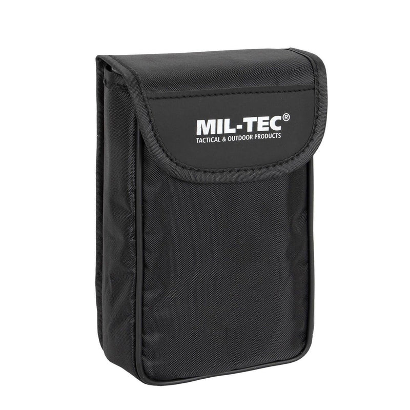MIL-tec zusammenklappbares Fernglas 10x42 Diopter Feinabstimmung mit Beutel Schwarz