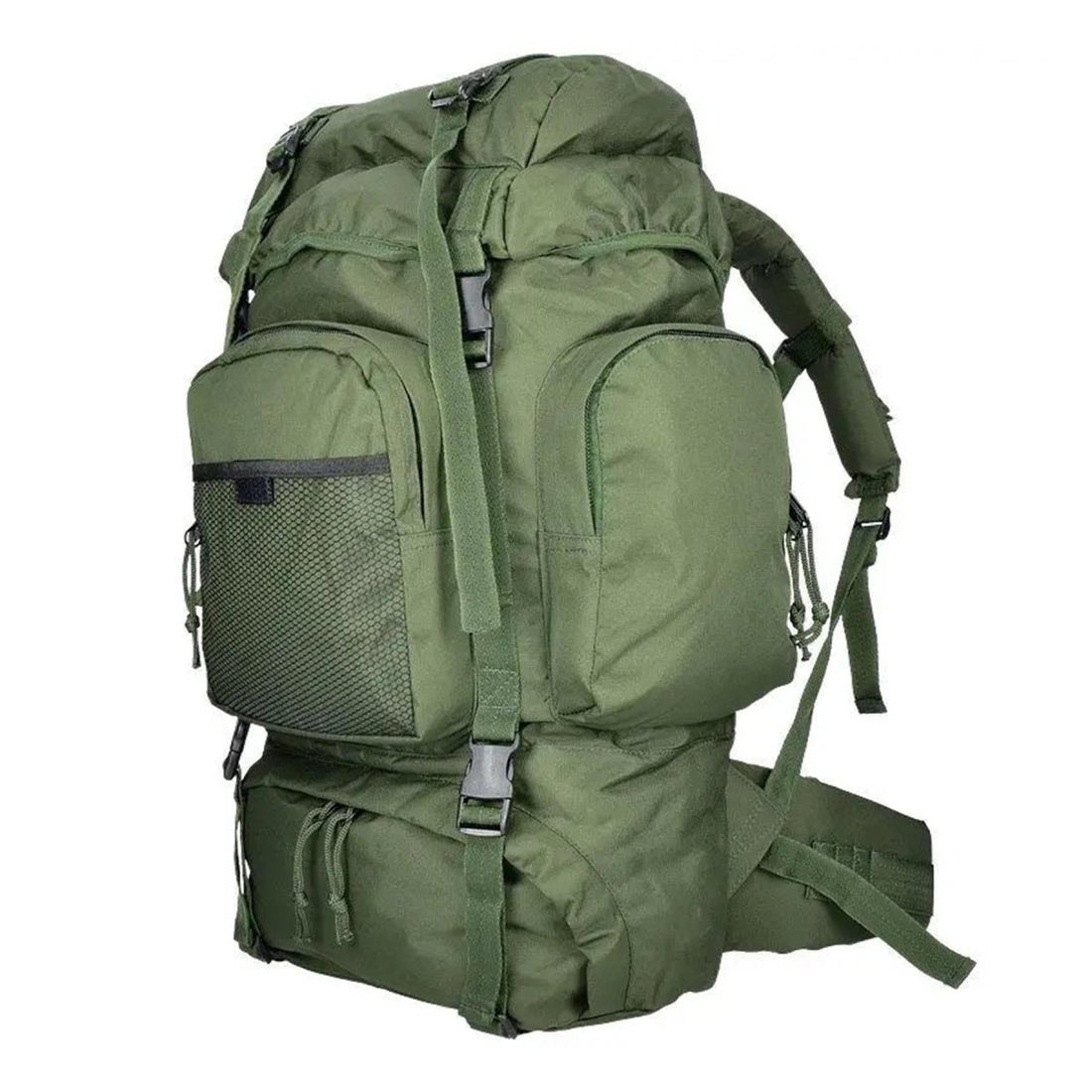 MIL-TEC COMMANDO Wanderrucksack 55 Liter wasserdichte Hülle grün großer Daypack