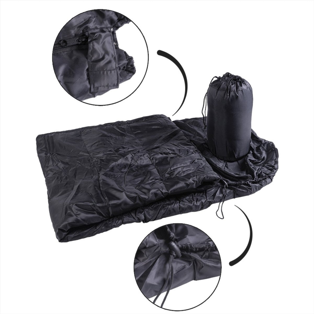 MIL-tec Commando Schlafsack 225 cm 2 Wege Reißverschluss links leicht