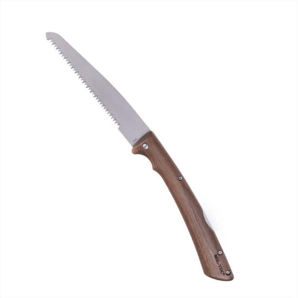 Mil-tec Compact Folding Säge 19 cm Edelstahl 420 Blade Walnut Griff